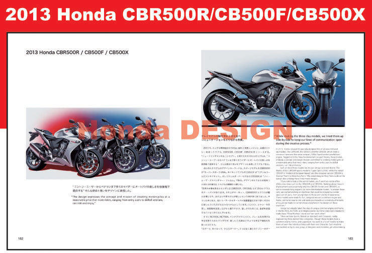 ホンダの二輪車開発の歴史をデザインから見る 『Honda DESIGN』Part2