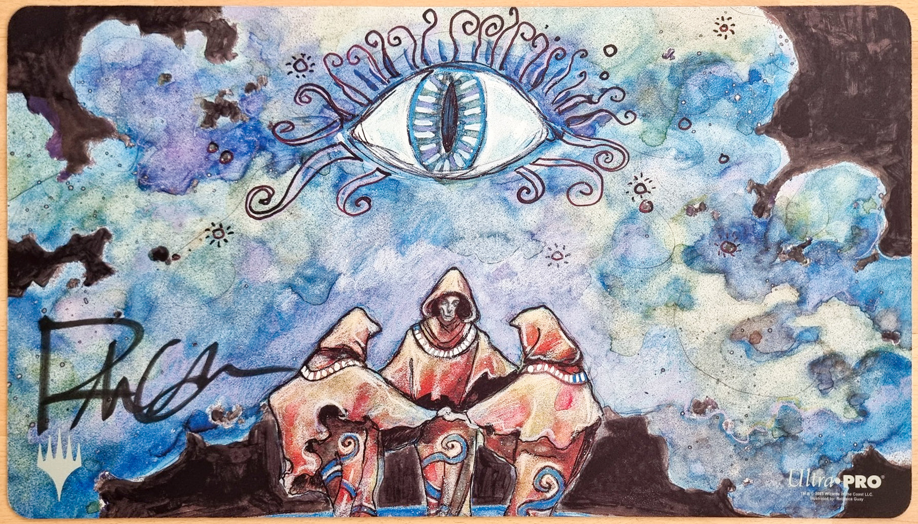 暗黒の儀式 プレイマット サイン入り rebecca guay レベッカ MTG