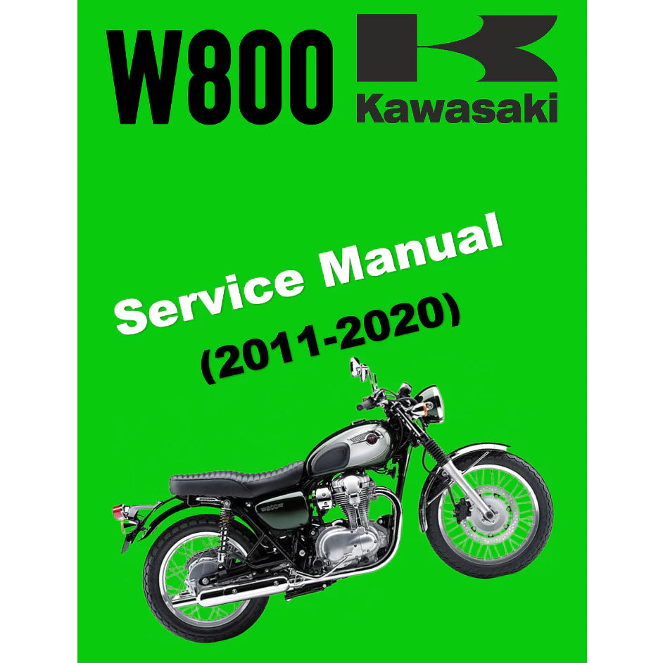KAWASAKI W800 (2011-2020) SERVICE WORKSHOP MANUAL + PARTS