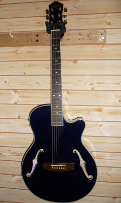 エレアコ ギター JUNO EA-50FC ／SBE シースルーブルー fホール