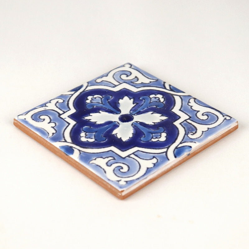 チュニジア製手描きタイル 薄10X10 87 | マンゴロベ