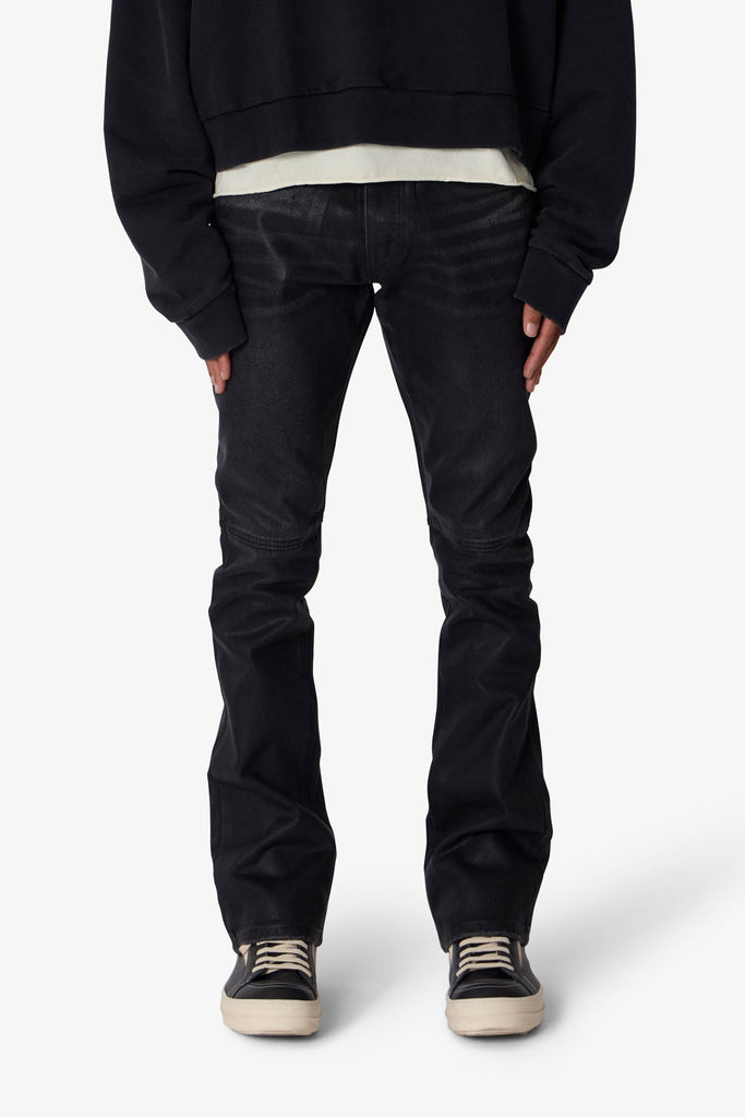 B729 Waxed Denim - Black | mnml | shop now
