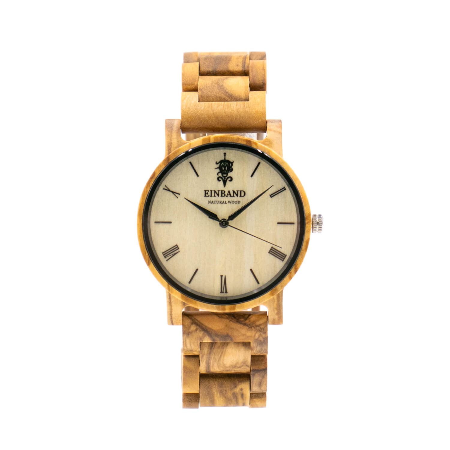 公式】EINBAND アインバンド オリーブ 木製 腕時計 メンズ 40mm｜木の