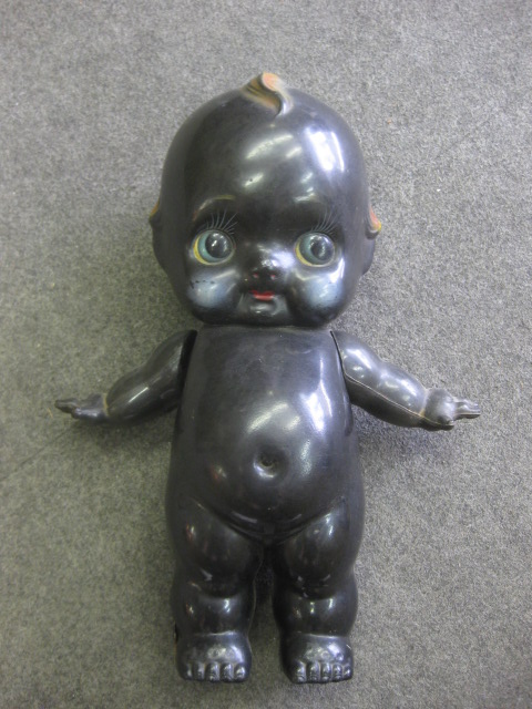 sr1936 セルロイド製 黒いキューピー人形 【昭和レトロ百貨店】