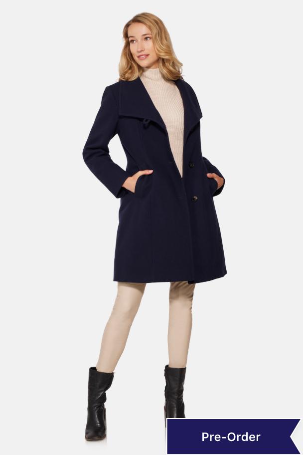 City Coat, Navy – Norwegian Wool