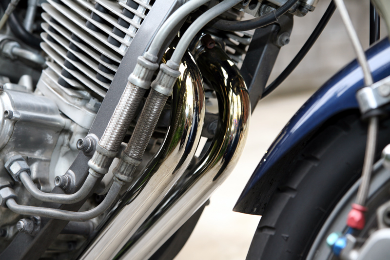 SRX改-フルエキゾースト・スーパートラップ 4インチ メガホンマフラー