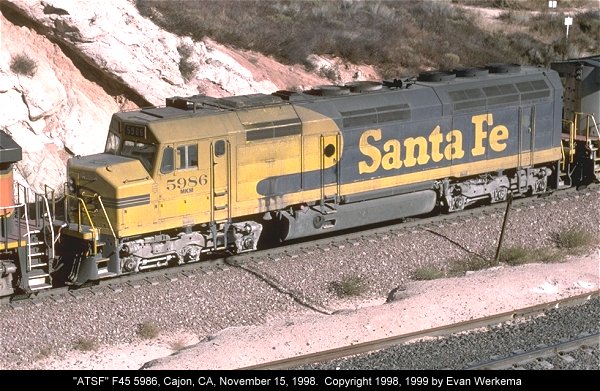 アメリカディーゼル機関車 ATSF F45 (2台セット) アメリカ