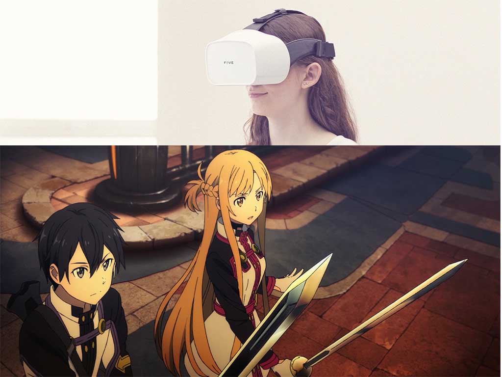 VRヘッドセット「FOVE 0」予約開始。SAOのアスナと“アイコンタクト”も