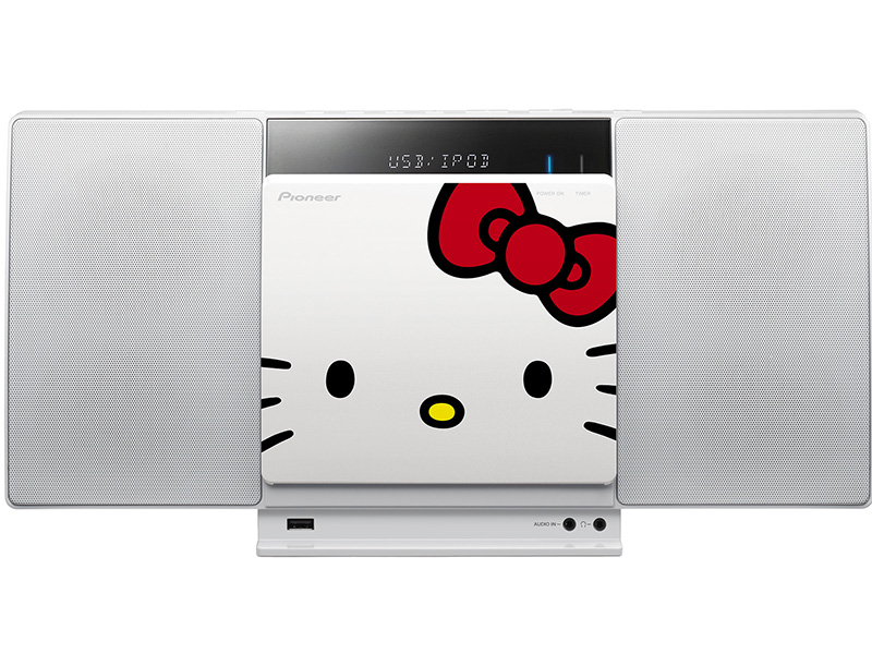 パイオニア、ハローキティ40周年コラボのCDミニコンポとBluetooth