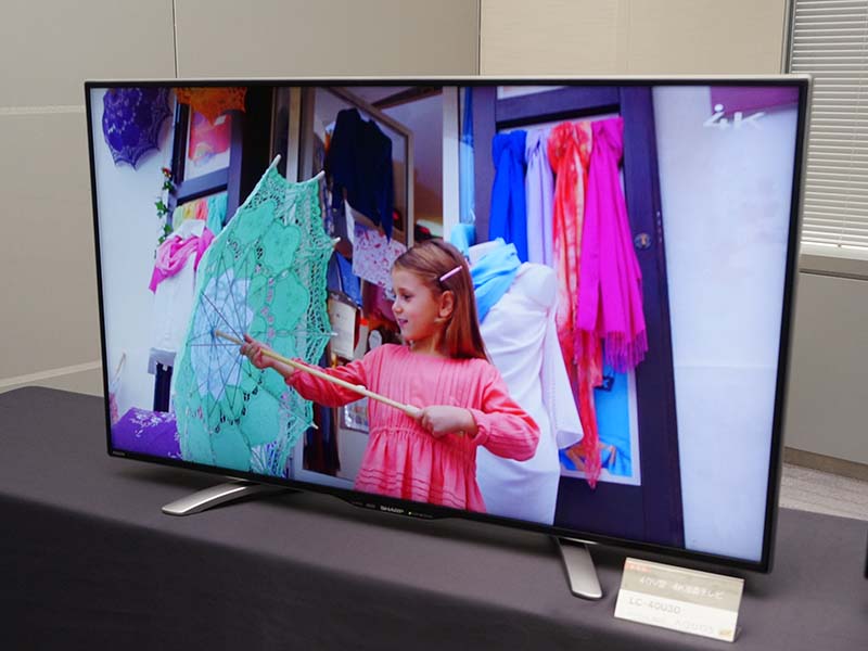 シャープ、40～58型の4Kテレビ入門機「AQUOS U30」 - AV Watch