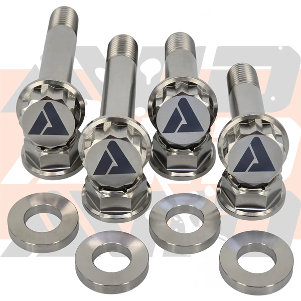 Can-Am Maverick R Rear Shock AVID Titanium Hardware Kit, 12 Pieces