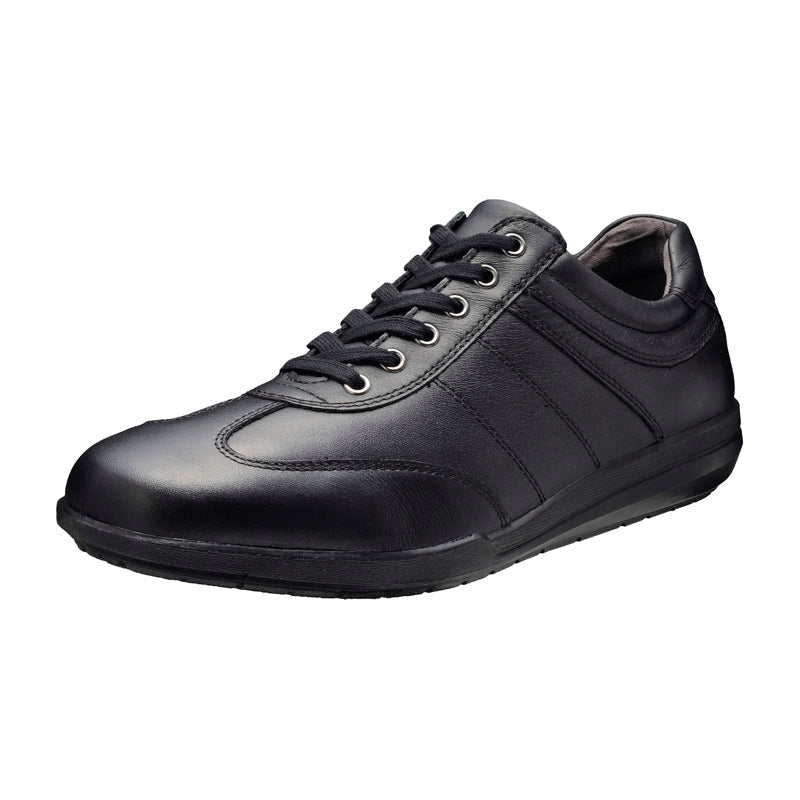 アキレス・ソルボ C 562 黒｜牛革3E ファスナー付きレースアップ