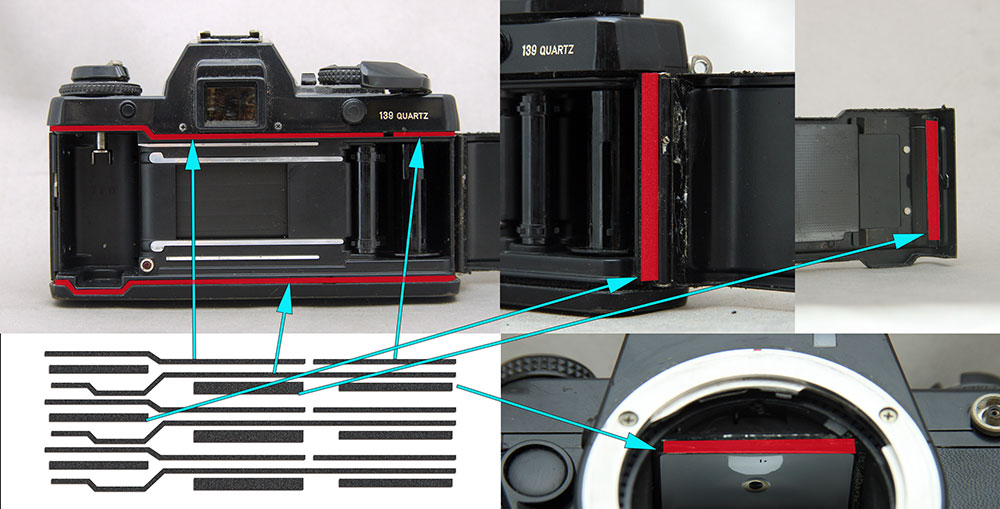 Contax 139Q/159MM 専用カット済みモルト貼り替えキット - Aki-Asahi