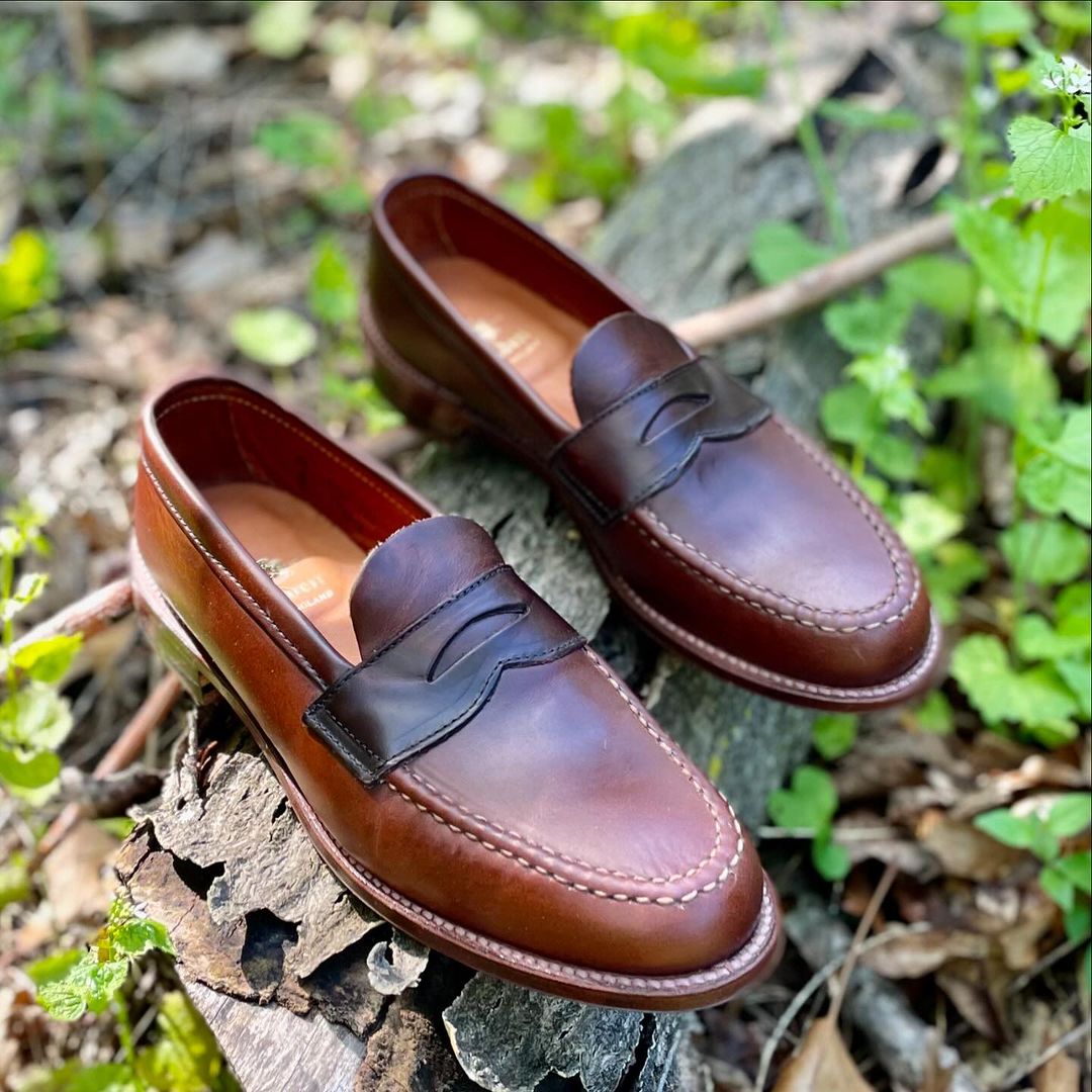 17831F - Unlined Leisure Hand Sewn in Brown Chromexcel – ALDEN SHOES
