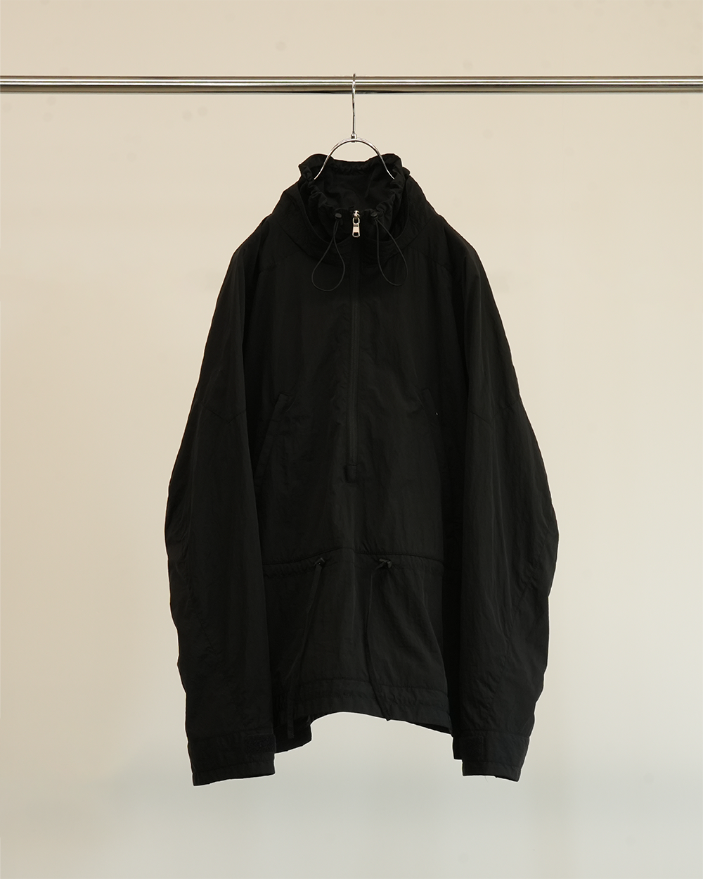 NYLON PULLOVER JACKET(BLACK) – ANCELLM
