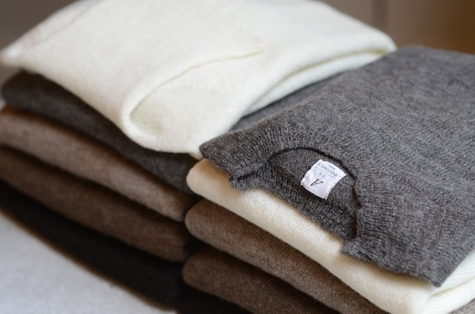 NATURAL SHETLAND WOOL SWEATER | ANATOMICA SAPPORO アナトミカ札幌
