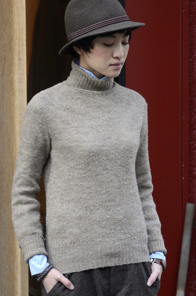 NATURAL SHETLAND WOOL SWEATER | ANATOMICA SAPPORO アナトミカ札幌