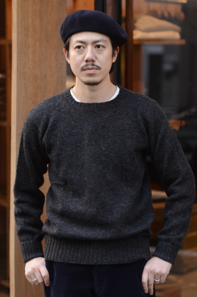 REAL SHETLAND WOOL SWEATER CREW | ANATOMICA SAPPORO アナトミカ札幌