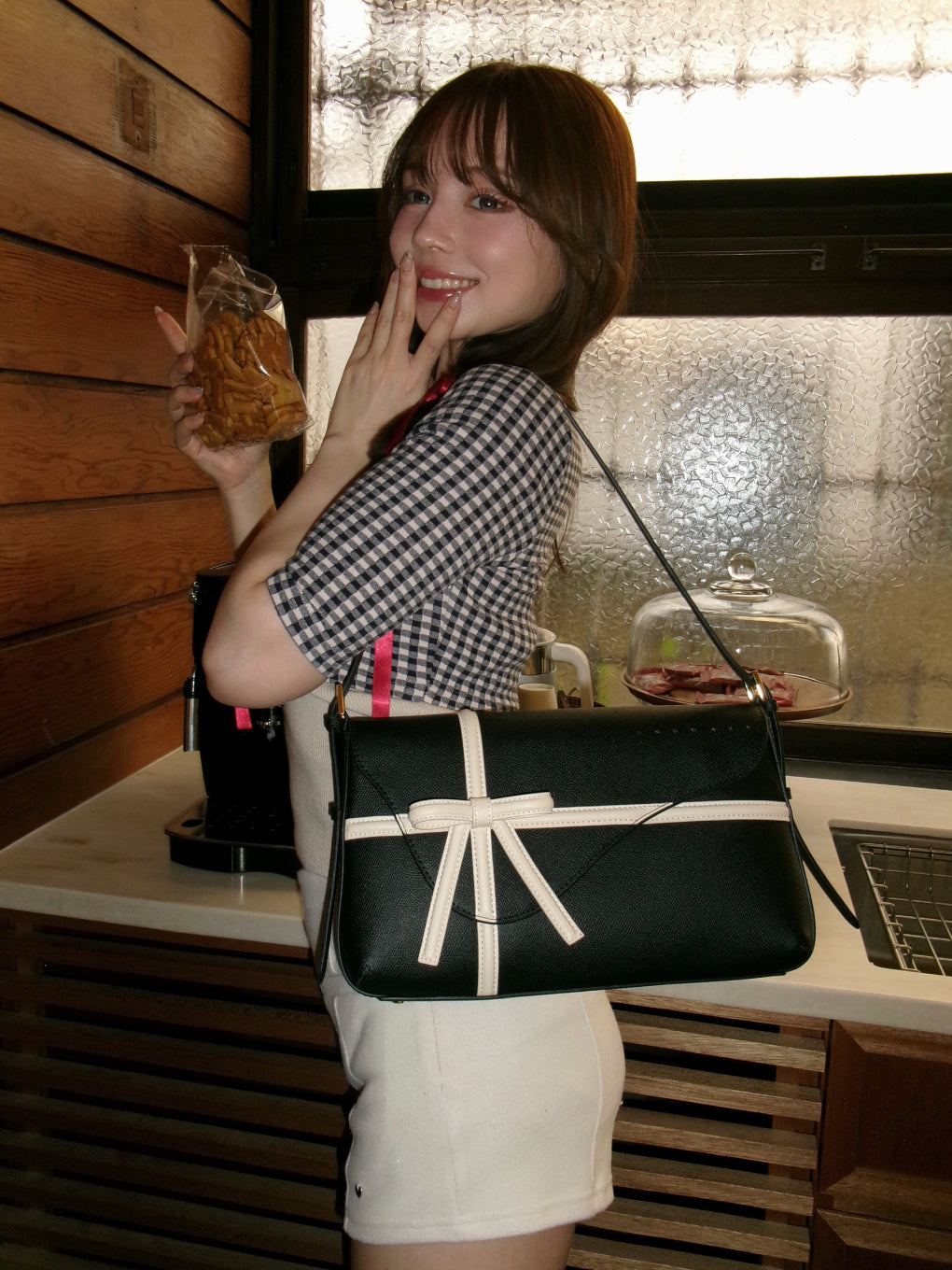 ANDMARY】Valentine ribbon leather bag