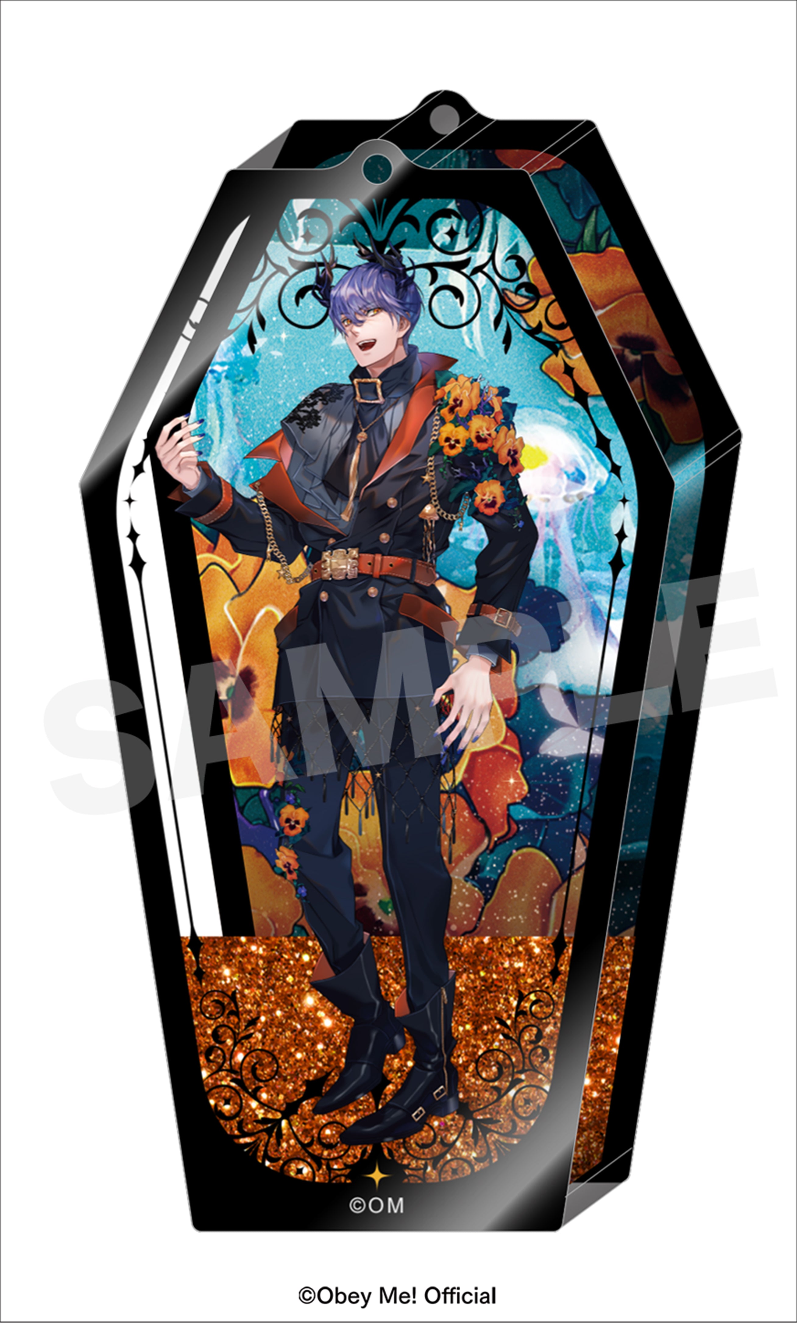 Obey Me!] 5th Anniversary Oil-in Acrylic Keychain / Leviathan