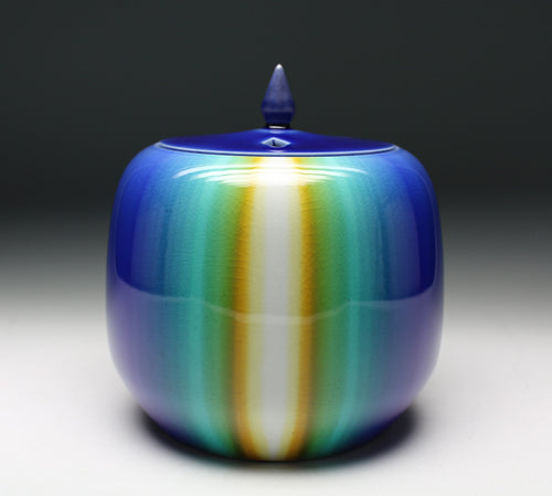 21584 三代 徳田八十吉（燿彩香炉「恒河」）TOKUDA Yasokichi – アート飛田