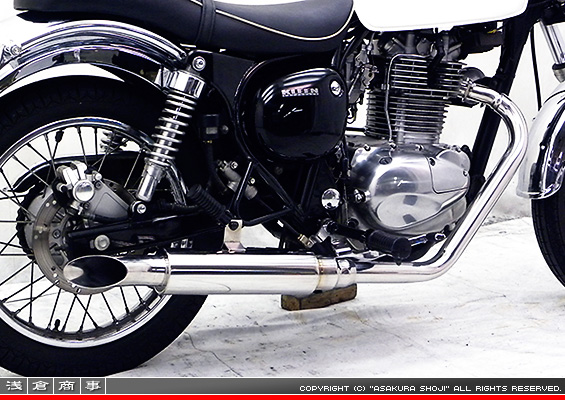 浅倉商事：エストレヤ用 US-T900タイプマフラー【フルエキゾーストタイプ】