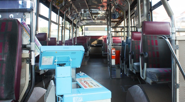 路線バス 西東京バス モケット生地 バス廃品 路線バス 西東京バス
