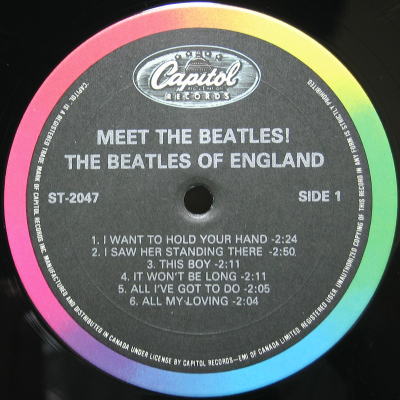 US盤LP「ミート・ザビートルズ」