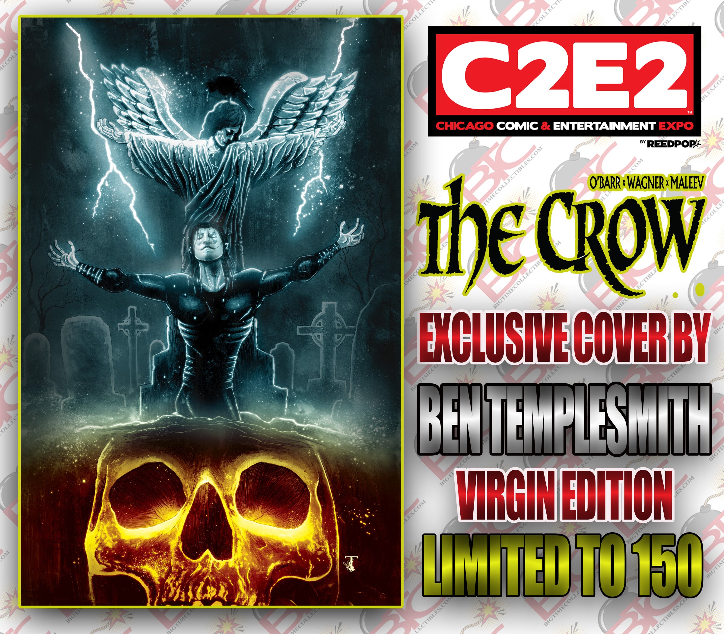 CROW DEAD TIME #1 BEN TEMPLESMITH C2E2 EXCLUSIVE VARIANT COVERS