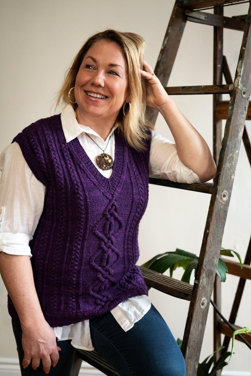 Arsinoi Vest | Knitting pattern – Biscotte Yarns