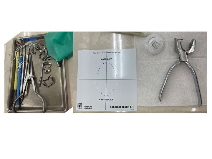 鶴見大学短期大学部歯科衛生科公式ブログ : ラバーダム防湿法の実習