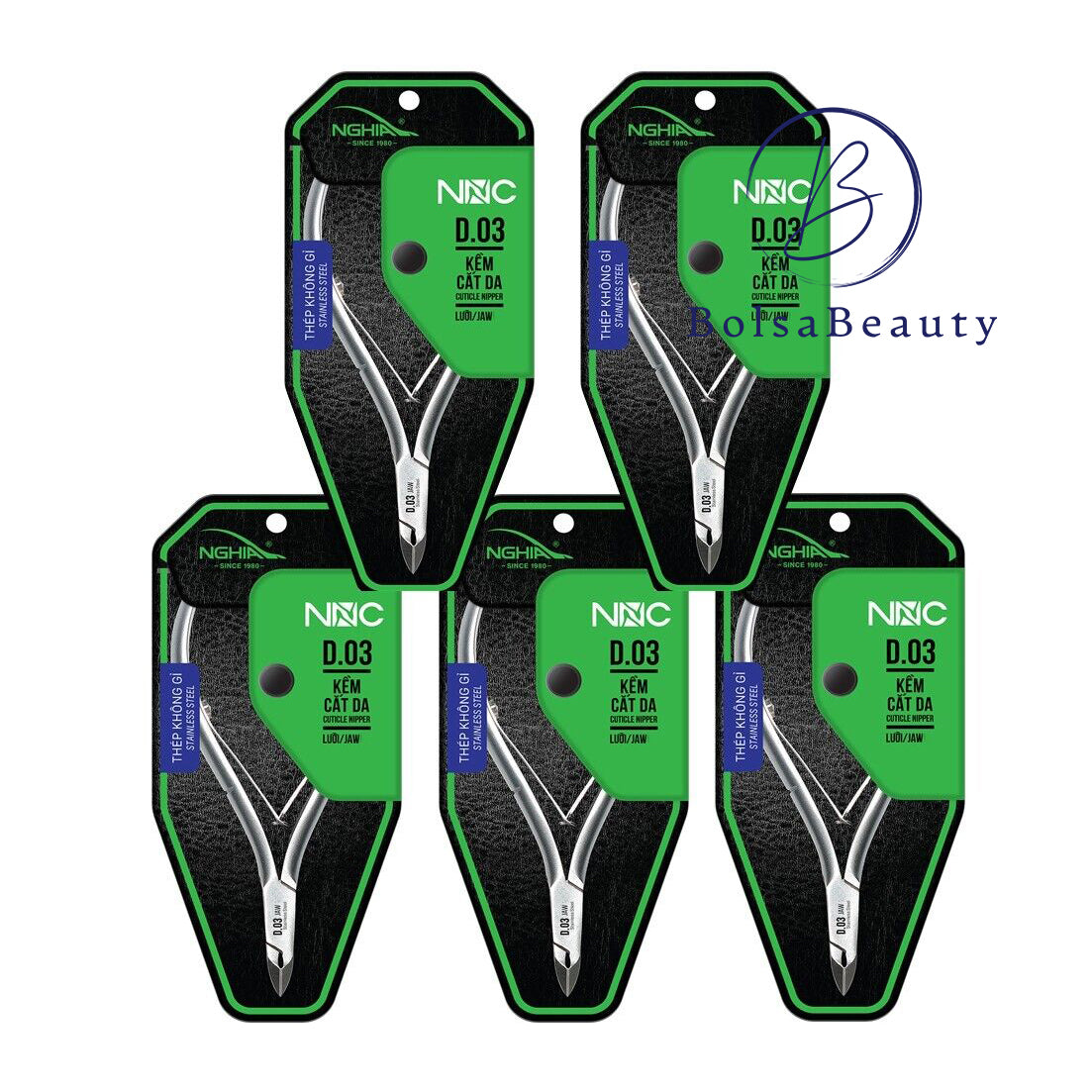 Nghia - Stainless Steel Cuticle Nipper (#D01 - #D09) – BolsaBeauty