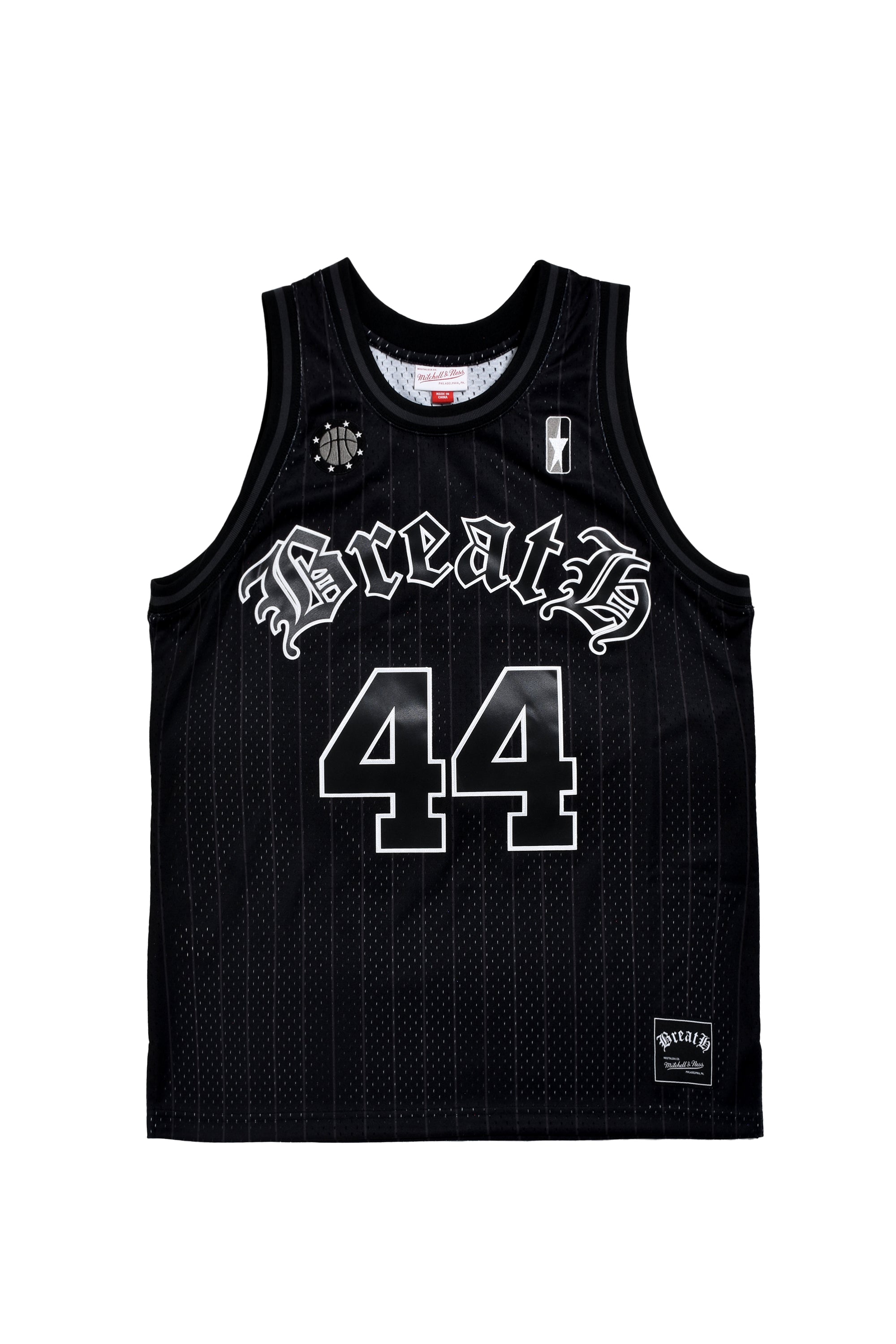 MITCHELL&NESS BB GAME JERSEY / BLACK – BREATH - サイズ 着丈 身幅