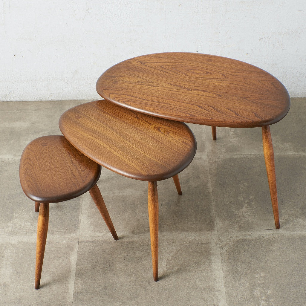 アーコール ERCOL ヴィンテージ ネストテーブル / ラウンドゴールド