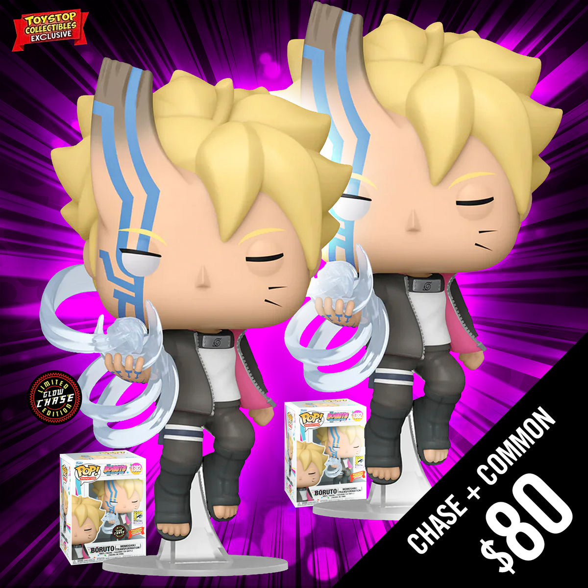 Funko Pop! Boruto: Boruto Momoshiki Transformation (Chase + Common
