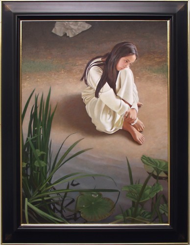 浜辺のかたち」4号テンペラ画