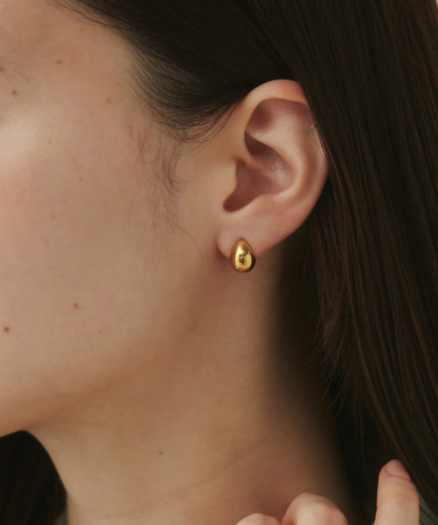 金属アレルギー対応 】 ミニドロップピアス サージカルステンレス (両