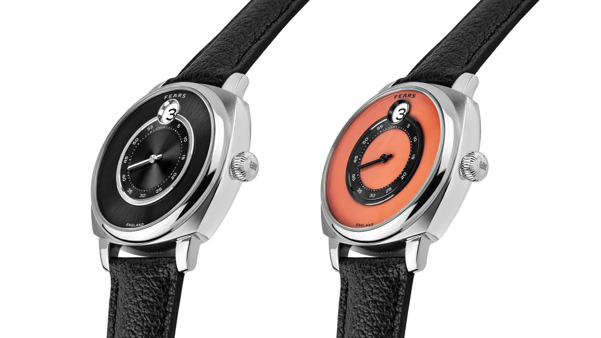 First Look at the Fears Brunswick 40.5 Jump Hour – Coral Lacquer