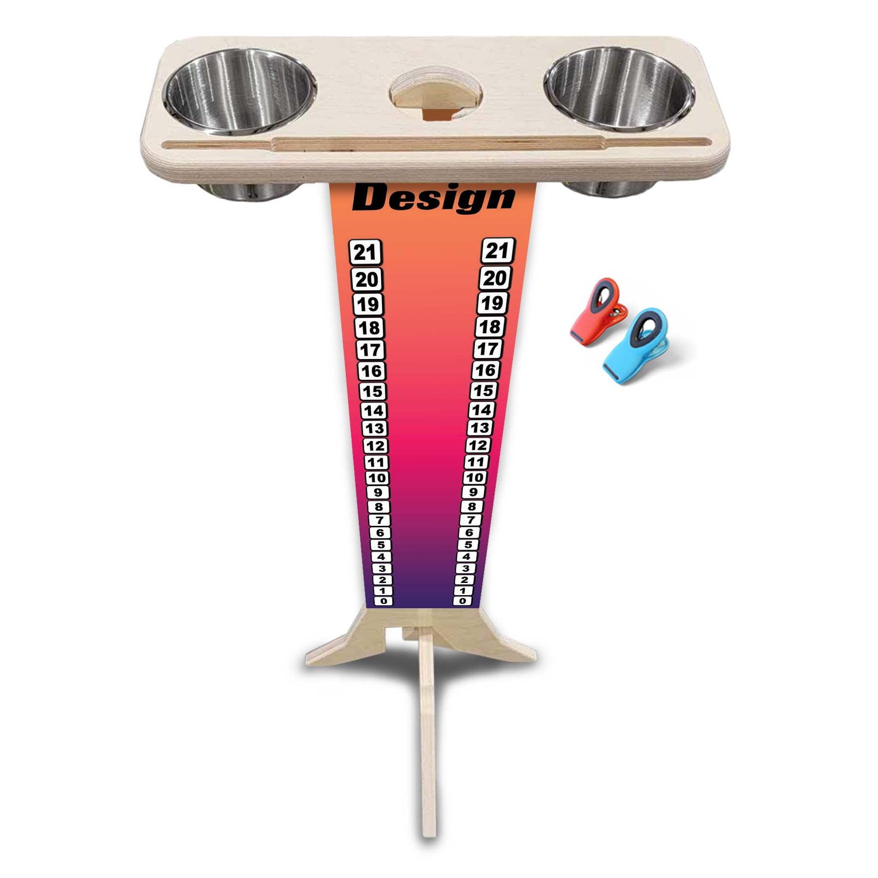 Custom Printed Scoring Stand – Dual-Sided Print | 18mm Baltic