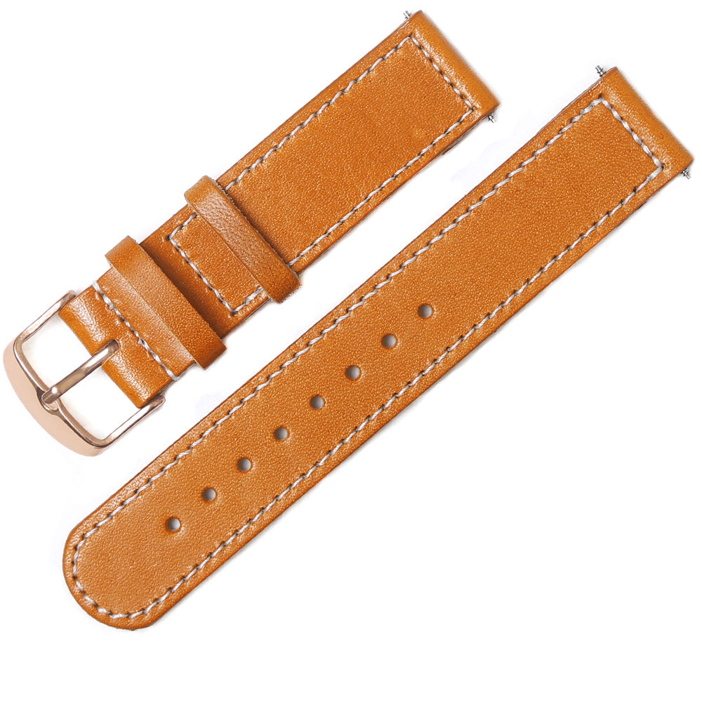 本革 栃木レザー スマートウォッチ 腕時計ベルト（白ステッチ） – COVERARY
