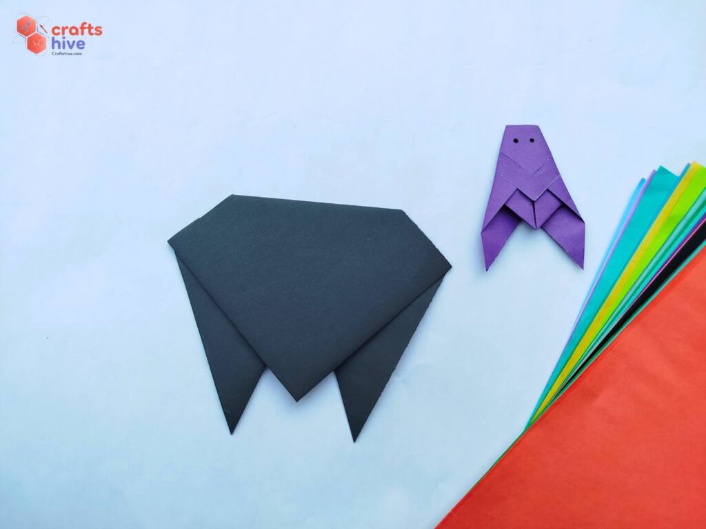 How to Fold Origami Beginner Cicada for Kids : Crafts Hive