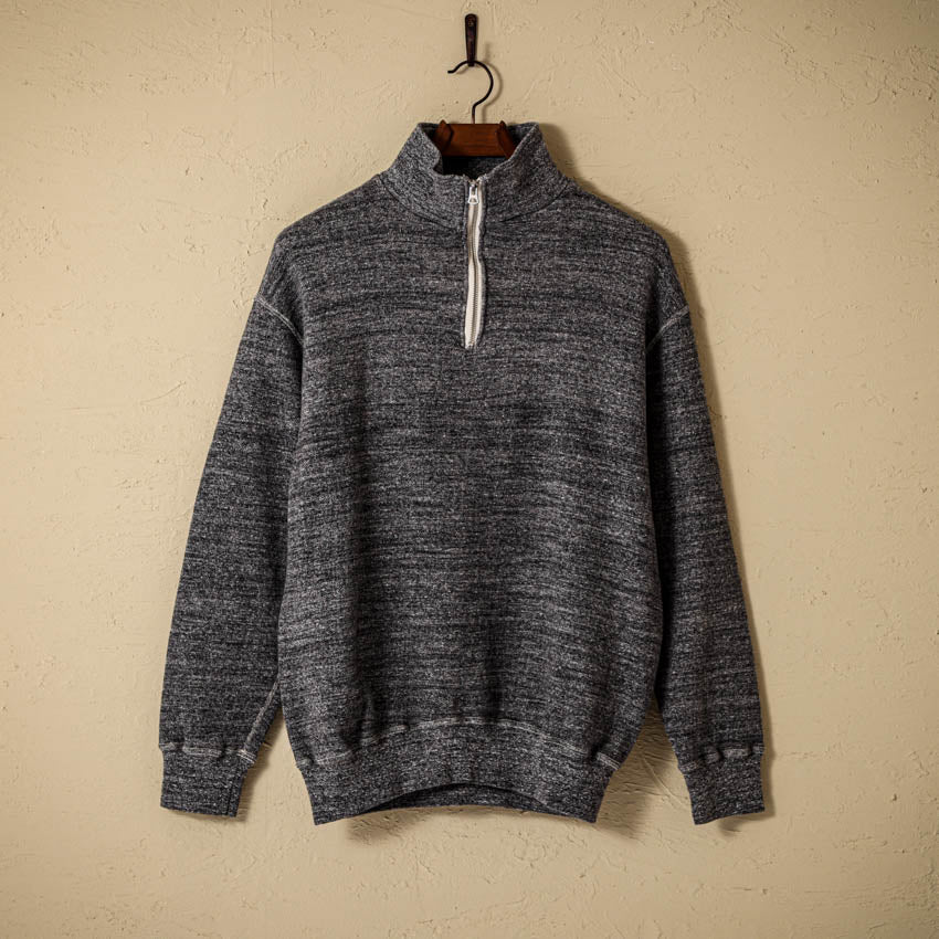 lot.86014 LOOP WHEEL”HIGHNECK HALF ZIP SWEATSHIRT