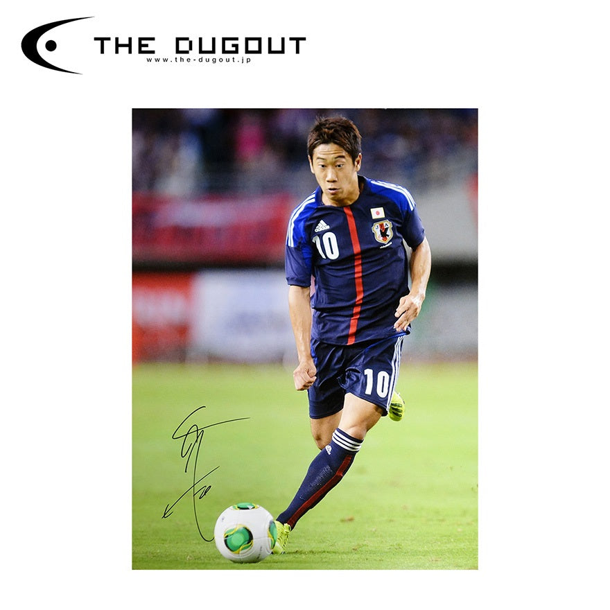 サッカー／国代表】香川真司 直筆サイン入り 日本代表 2013-2014フォト