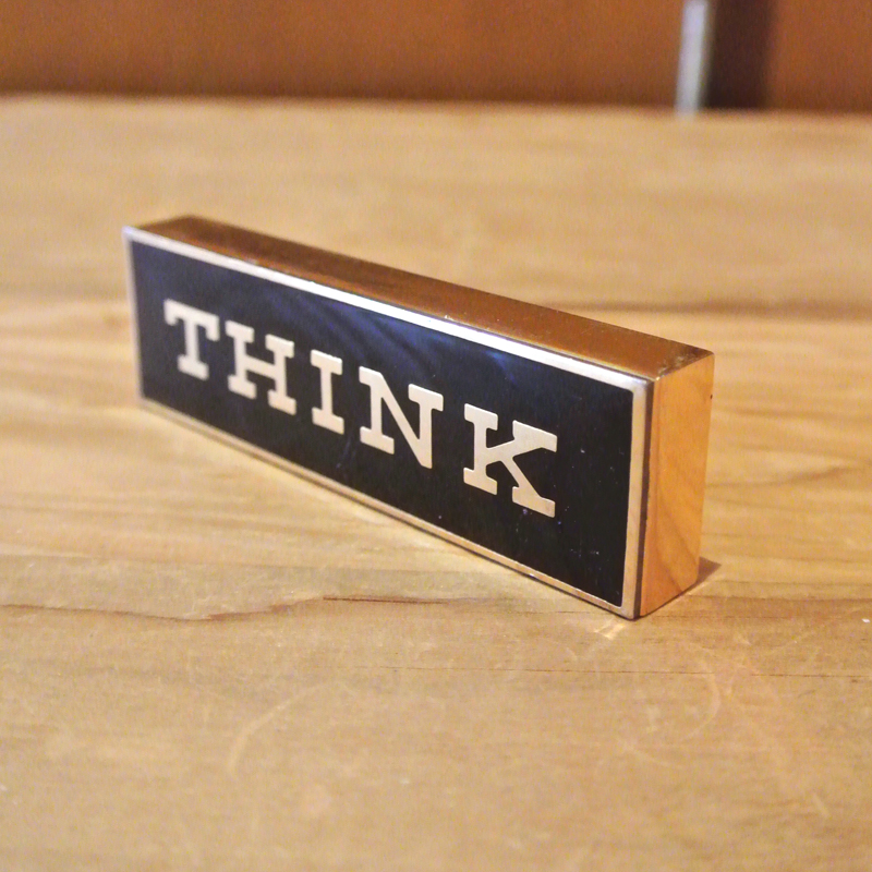 Vintage IBM “THINK” Desk Top Ornament