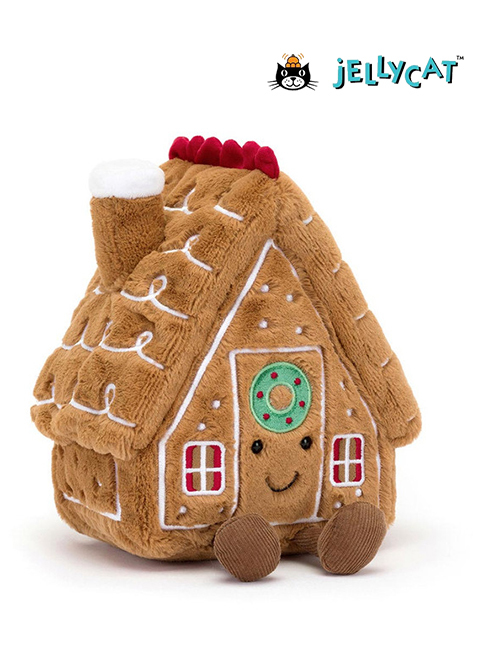 Jellycat (ｼﾞｪﾘｰｷｬｯﾄ）Amuseables Gingerbread House ジンジャーハウス