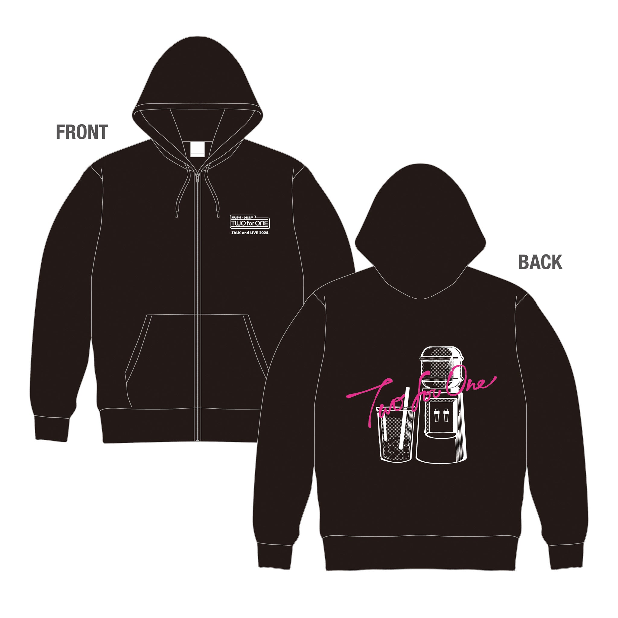 TWO for ONE パーカー TALK and LIVE 2025 ver. – エクステンドショップ