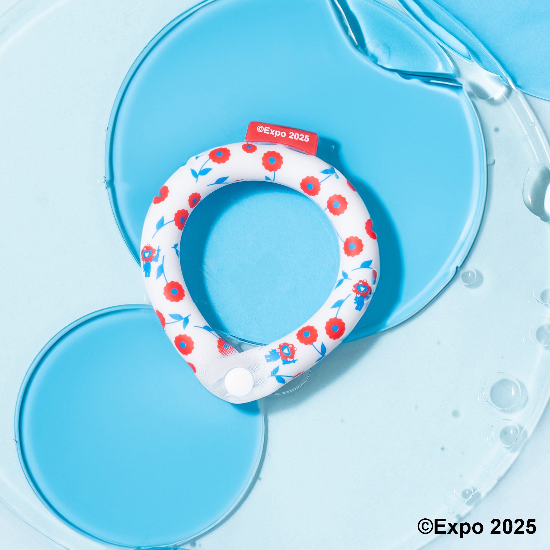 EXPO2025 ミャクミャク SUO RING for dogs 28°ICE ボタン付 | SUO