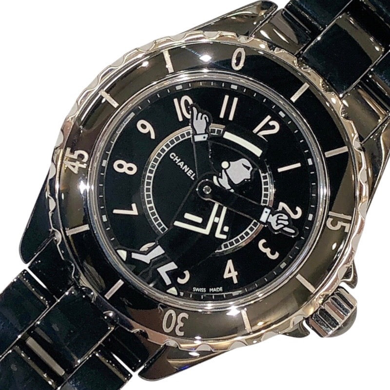 シャネル CHANEL J12 マドモアゼル38MM 世界555本 H5242 ブラック