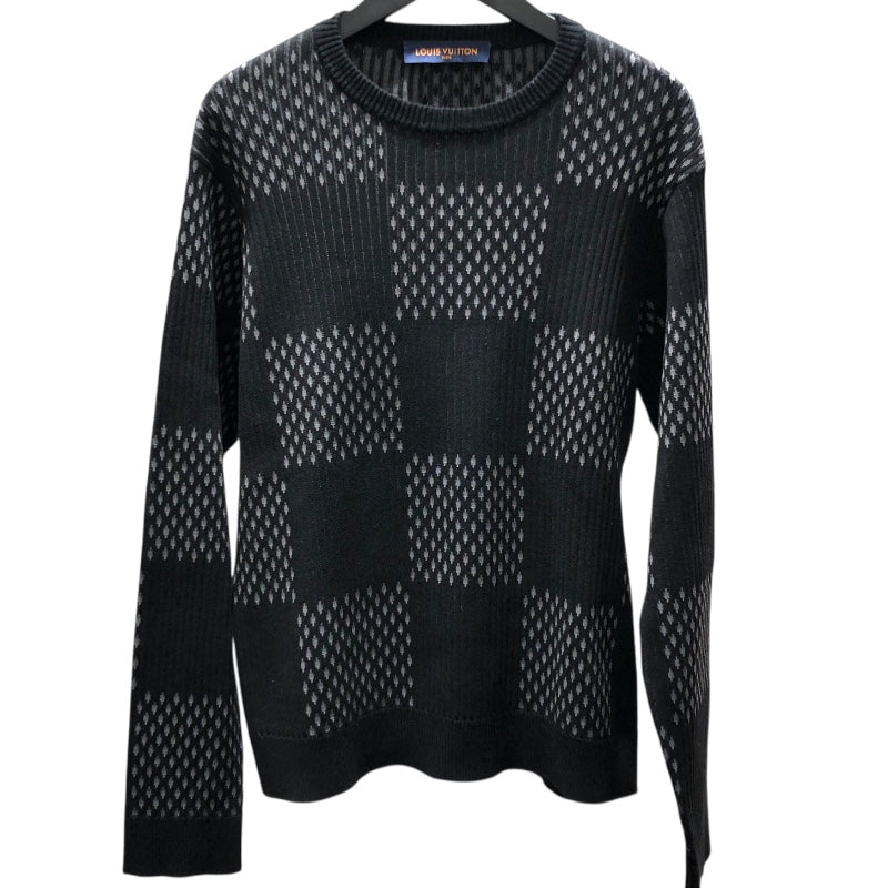 ルイ・ヴィトン LOUIS VUITTON ディストーテッドダミエ柄ニット