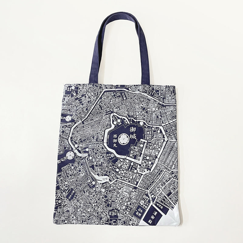 江戸・東京デザインマップ』B4キャンバスショルダートート – 江戸東京一